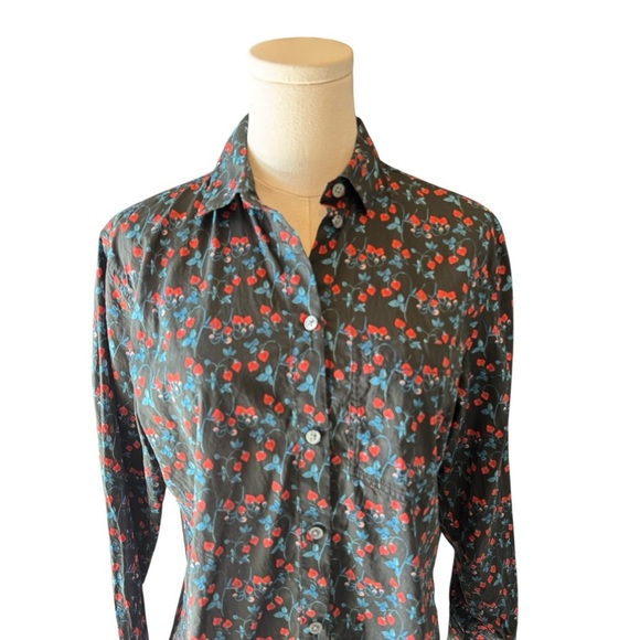 J. Crew - Garçon Classic Liberty® Tana Lawn Floral Button Down Blouse Sz 2 - Picture 8 of 8